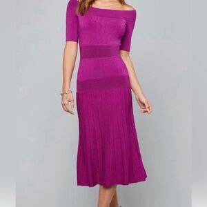 NWT Bebe Women's Sweater Dress - Festival Fuchsia